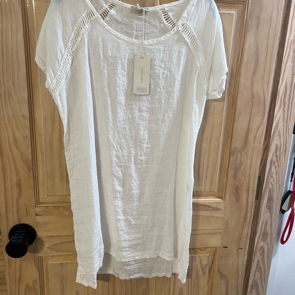 Elegant White Beach Coverup